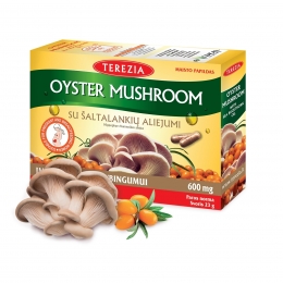 TEREZIA OYSTER GRYBAS SU ŠALTALANKIŲ ALIEJUMI 60 KAPSULIŲ