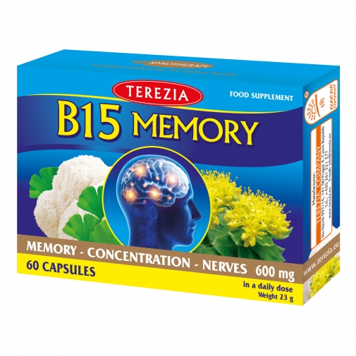 TEREZIA B15 MEMORY ATMINČIAI 60 KAPS