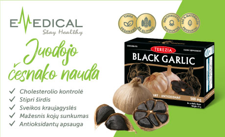 juodasis česnakas - black garlic