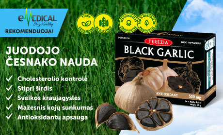 juodasis česnakas - black garlic